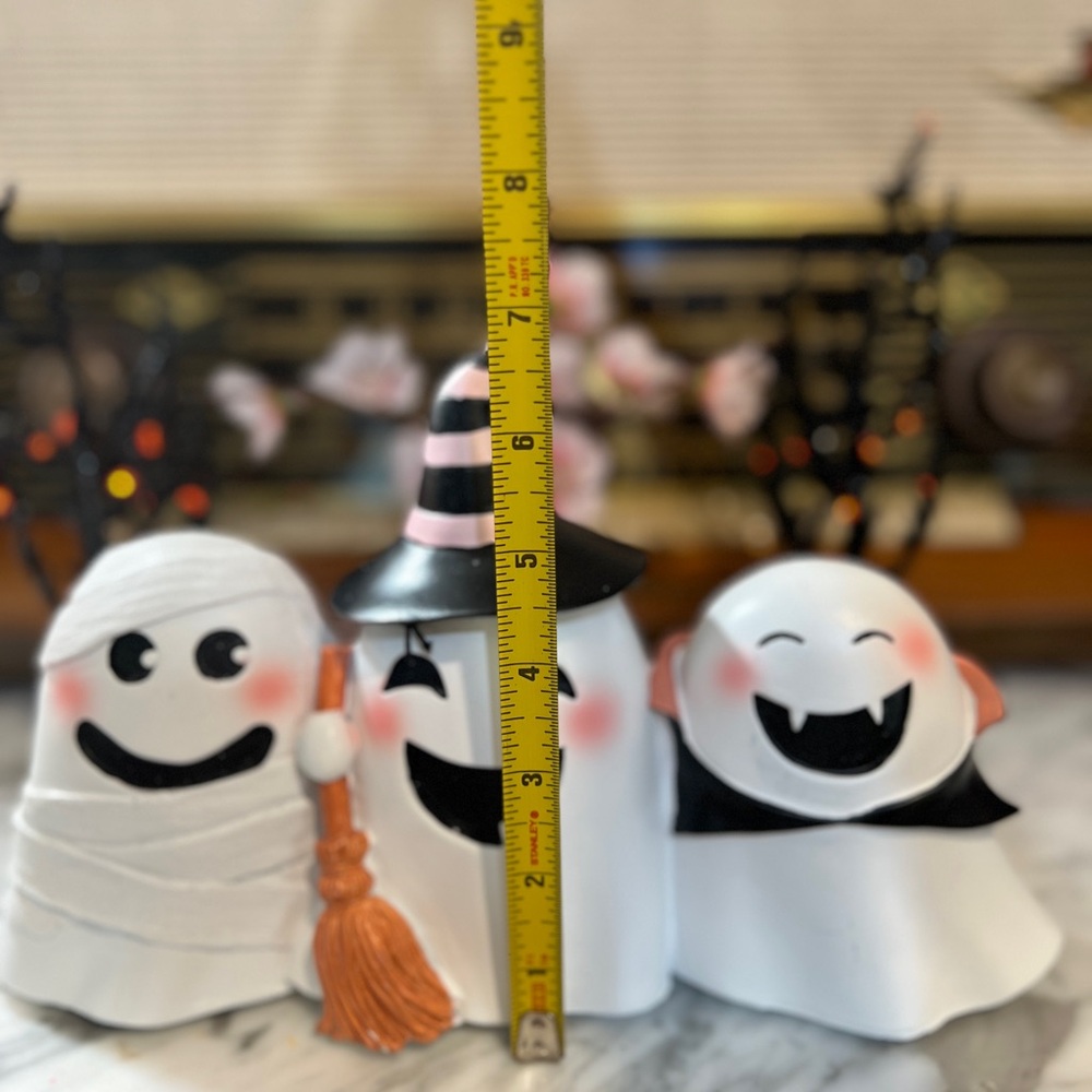 ✨NEW👻Goblin and Ghoul Halloween Ghosts In Costume Trio Decor👻 - Picture 12 of 13